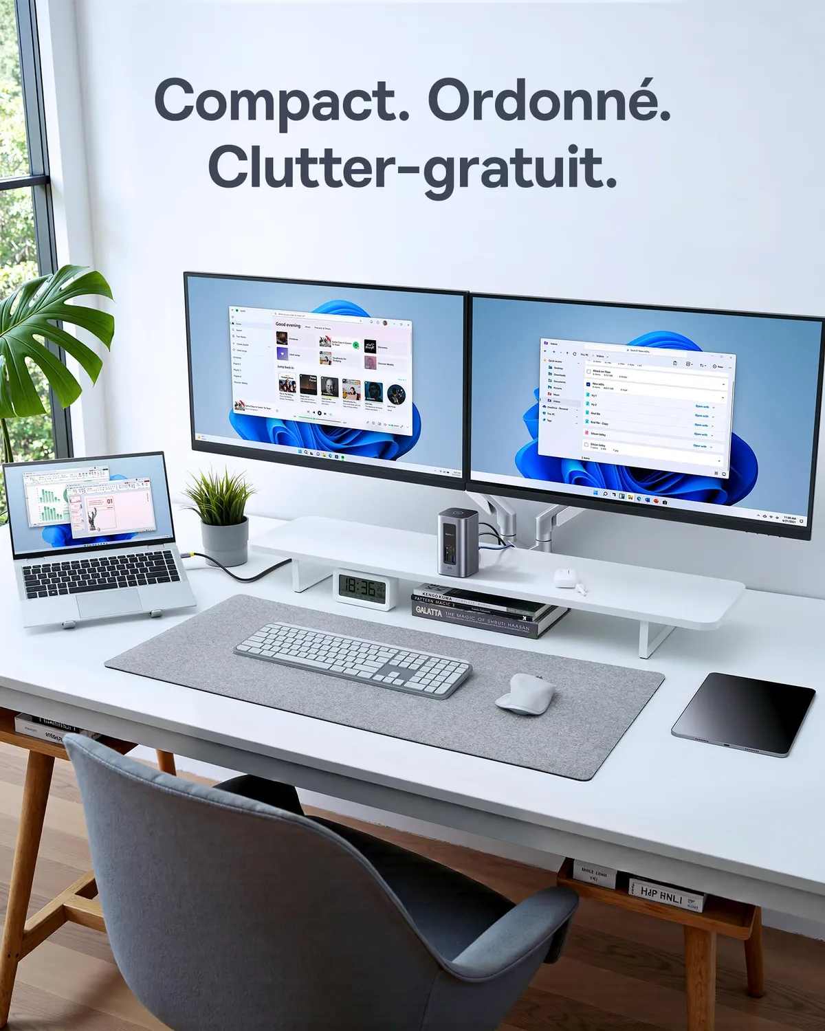 Baseus Nomos Air 12 en 1 station d’accueil Windows double écran 4K