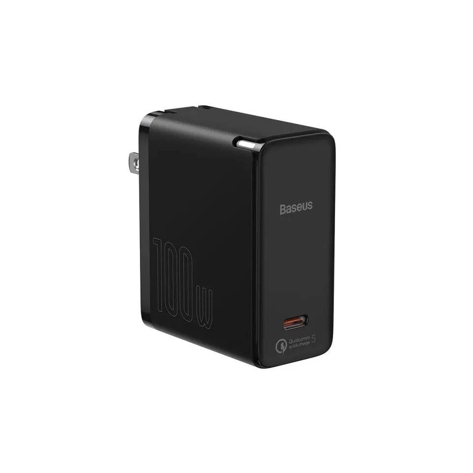 Baseus GaN2 USB-C Fast Charger chargeur USB-C 100 W noir