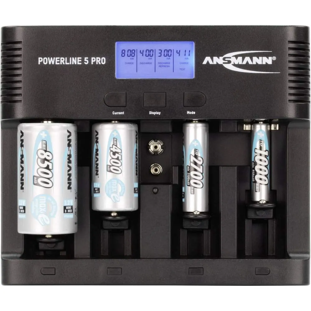 ANSMANN Powerline 5 Pro chargeur de piles NiMH NiCd