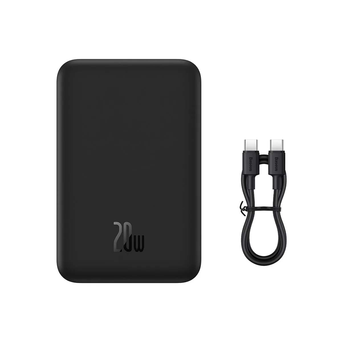 Baseus Magnetic Mini batterie externe magnétique 20 000 mAh 20 W noire
