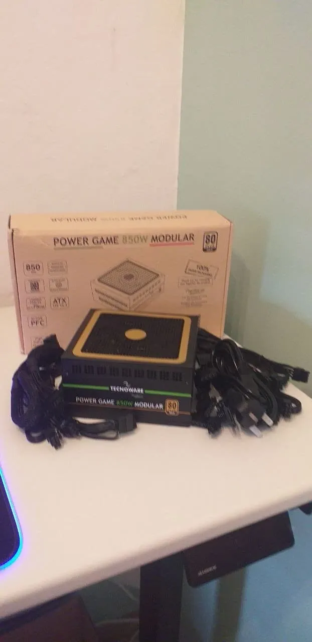 Tecnoware 850W alimentation modulaire PC Gaming Gold