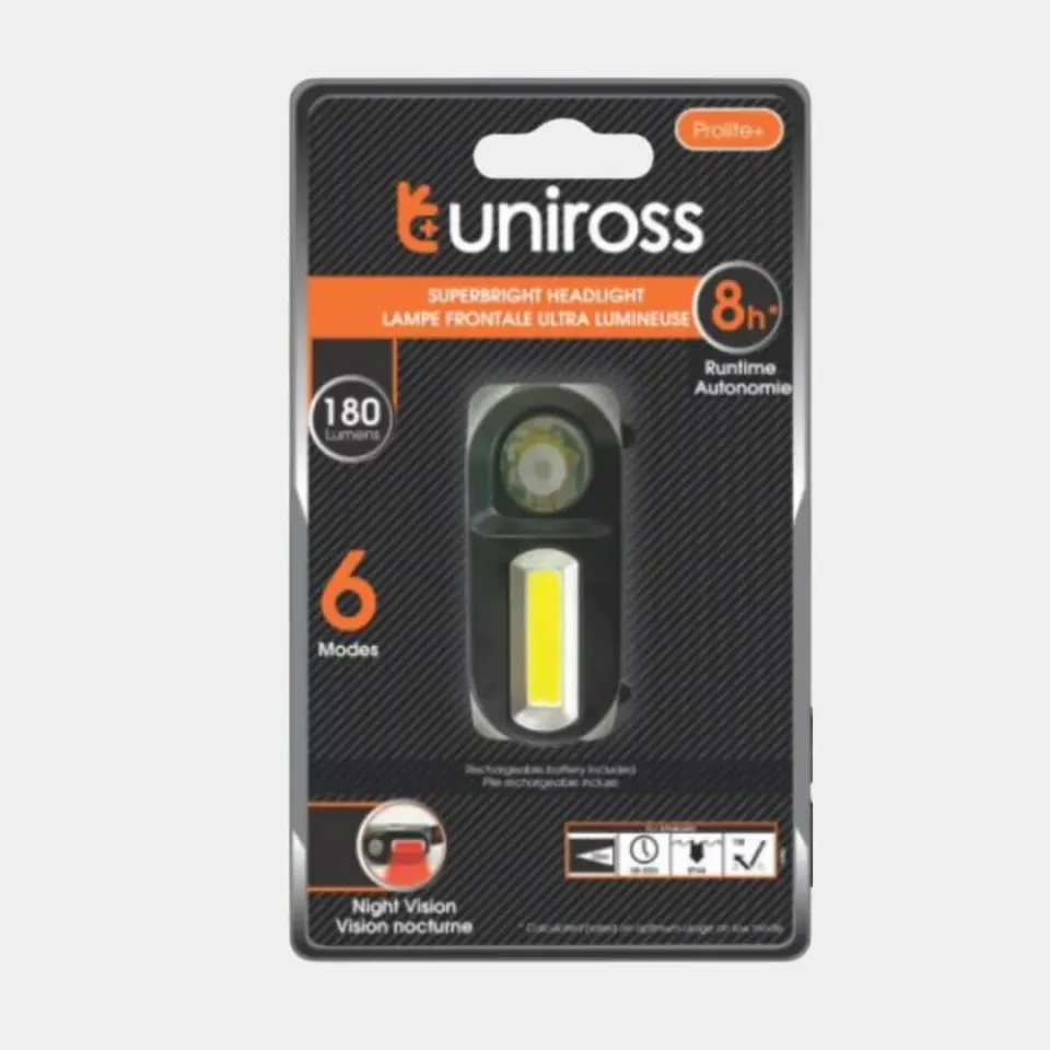 Uniross Prolite SuperBright lampe frontale 180 lumens