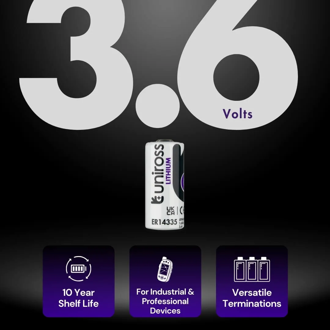 Uniross UER14335 pile lithium 2/3AA 3,6V industrielle