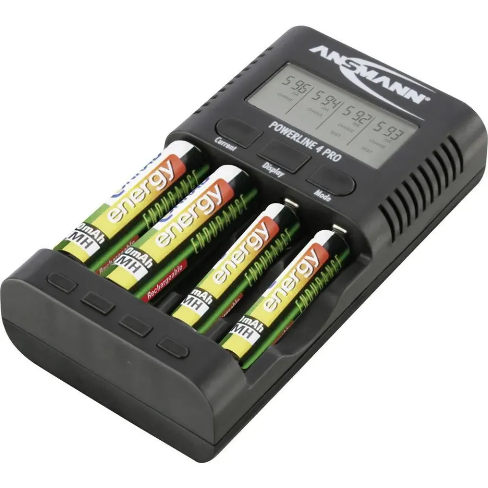 ANSMANN Powerline 4 Pro chargeur accus AA AAA 1 à 4