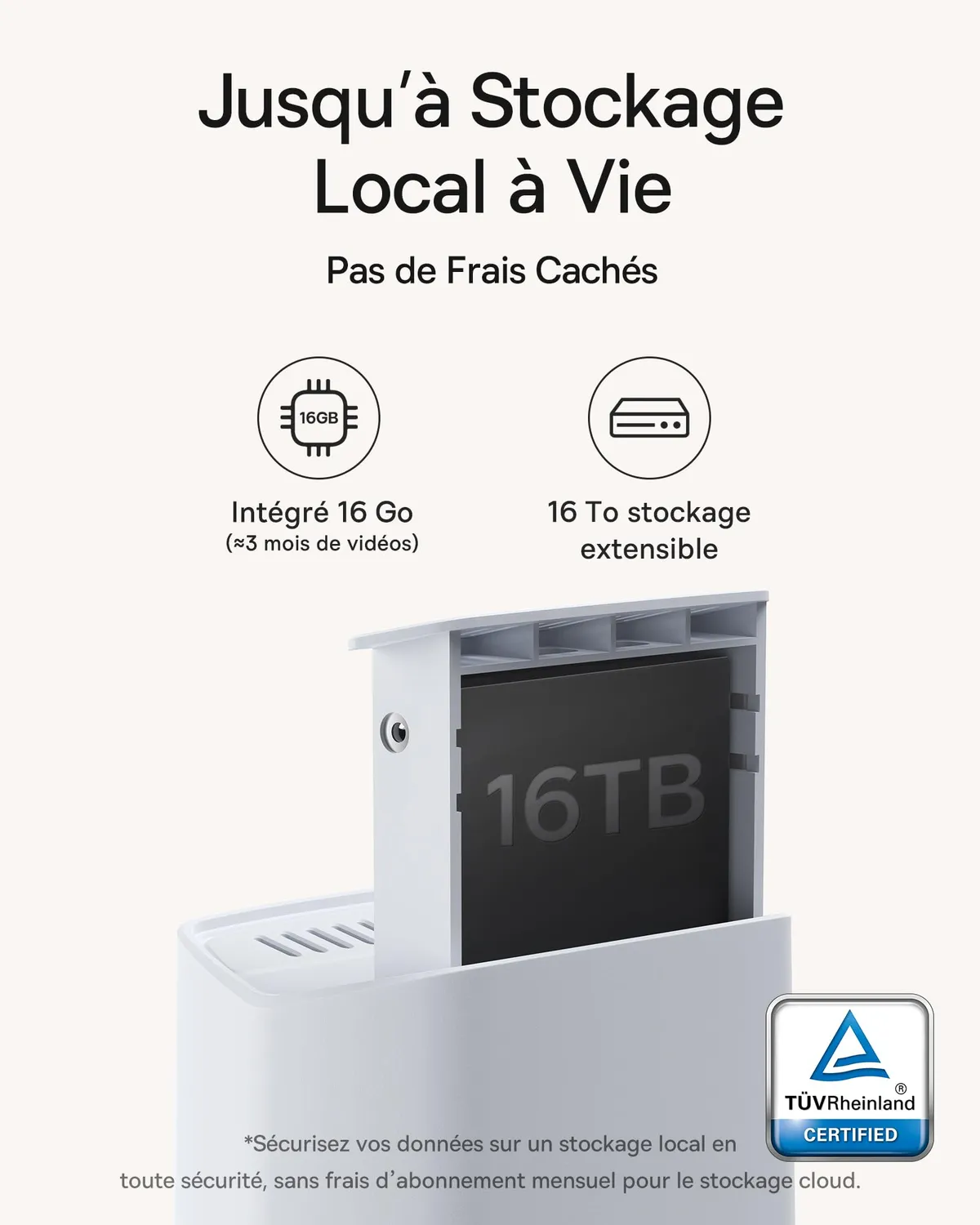 Baseus Security N1 kit 2 caméras Wi-Fi extérieures 2K batterie