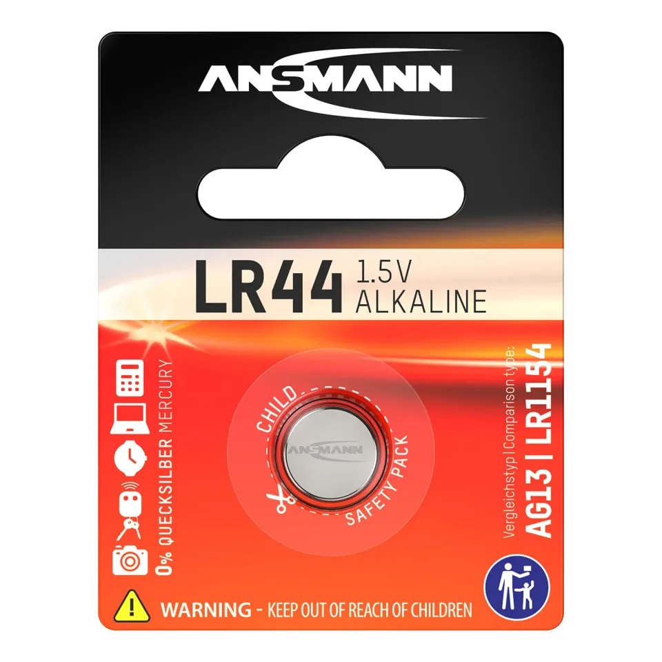 ANSMANN LR44 pile bouton alcaline 1,5 V