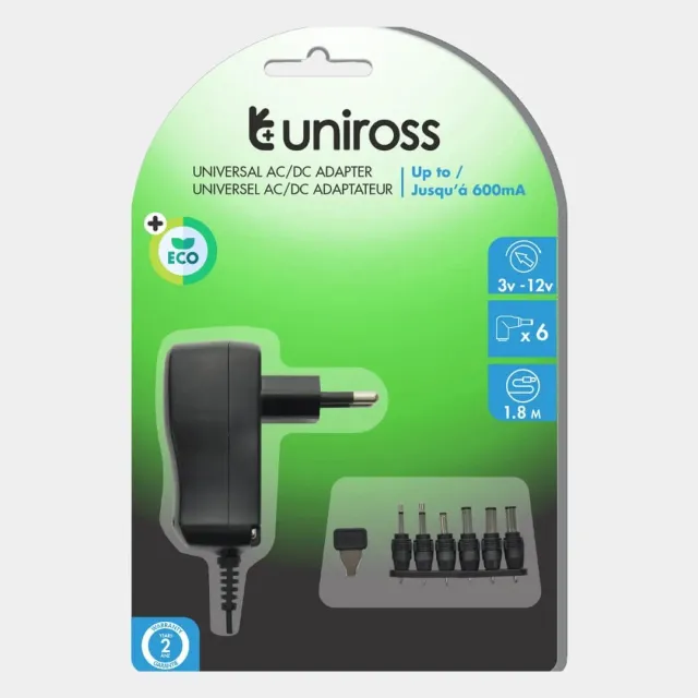 Uniross Universal adaptateur secteur 7,2W compact