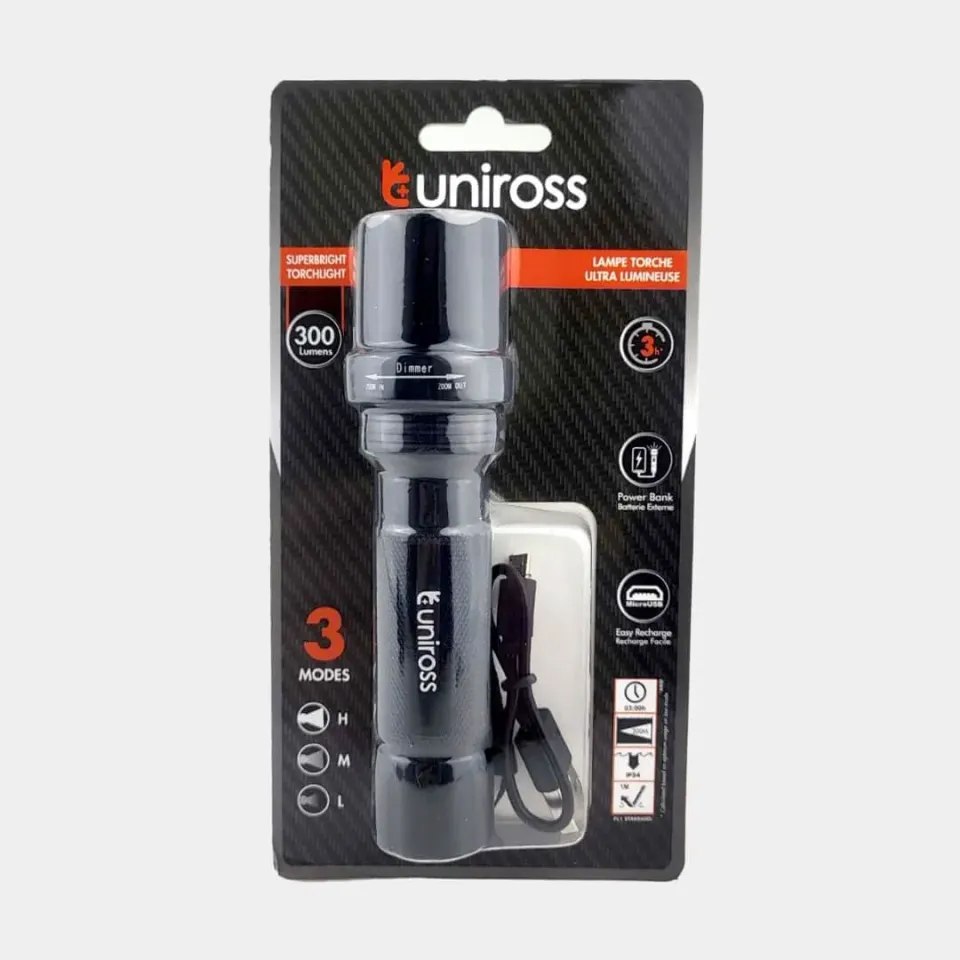 Uniross SuperBright 300LM lampe torche 300 lumens