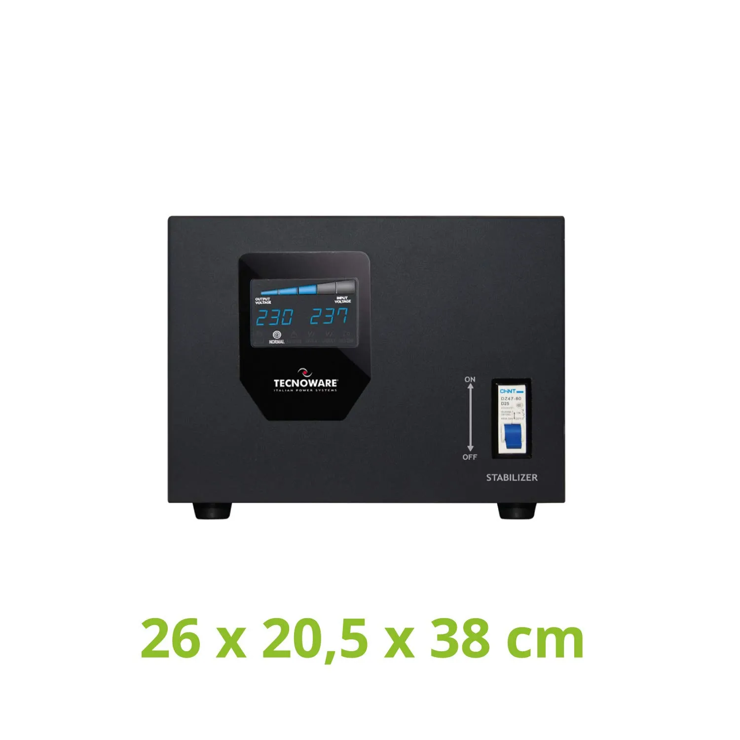 Tecnoware Industrial stabilisateur électrique 1,2 kVA monophasé 230 V