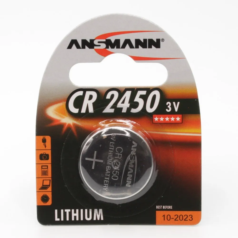 ANSMANN CR2450 pile bouton lithium 3 V 630 mAh lot de 1