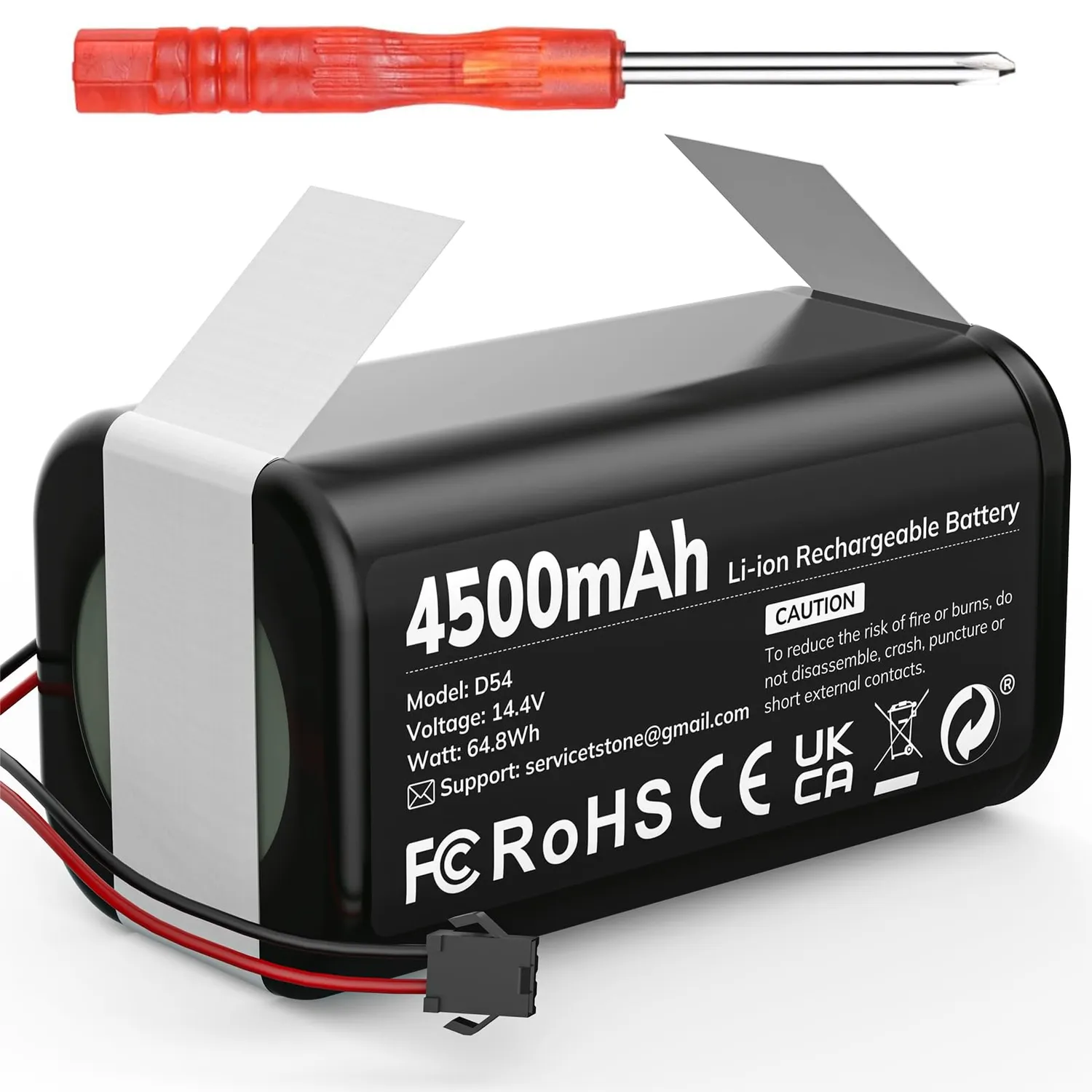 Keenstone 14,4V batterie aspirateur robot 3200mAh Li-ion