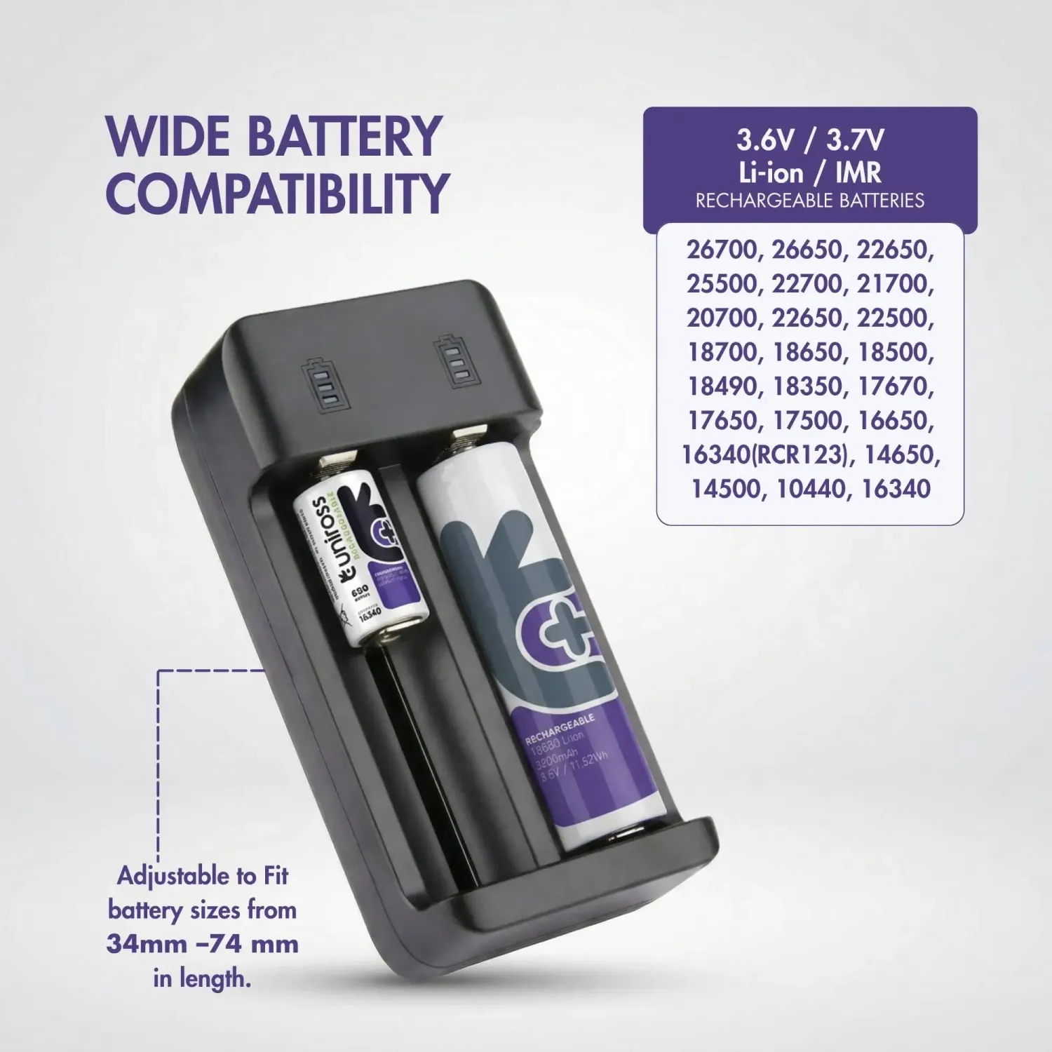 NeO2 Smart USB-C chargeur Li-ion double fente