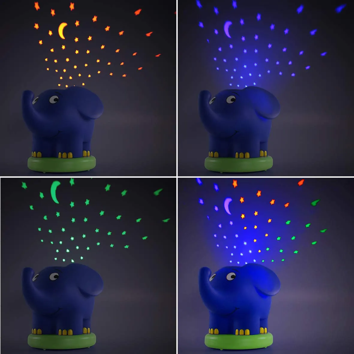 ANSMANN projecteur ciel étoilé éléphant veilleuse 1 pièce LED