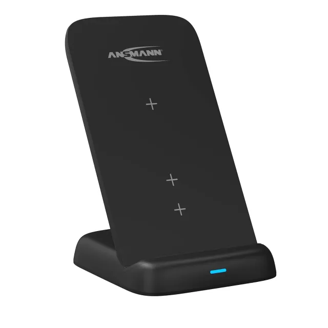 ANSMANN Chargeur Qi 15 W vertical sans fil