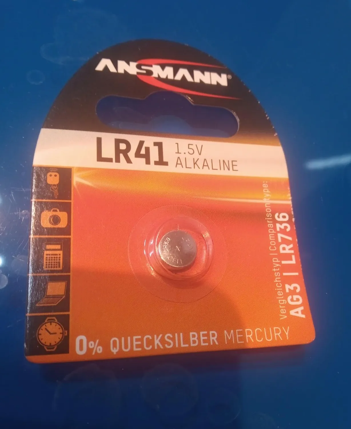 ANSMANN LR41 pile bouton alcaline 1,5 V 1 pièce