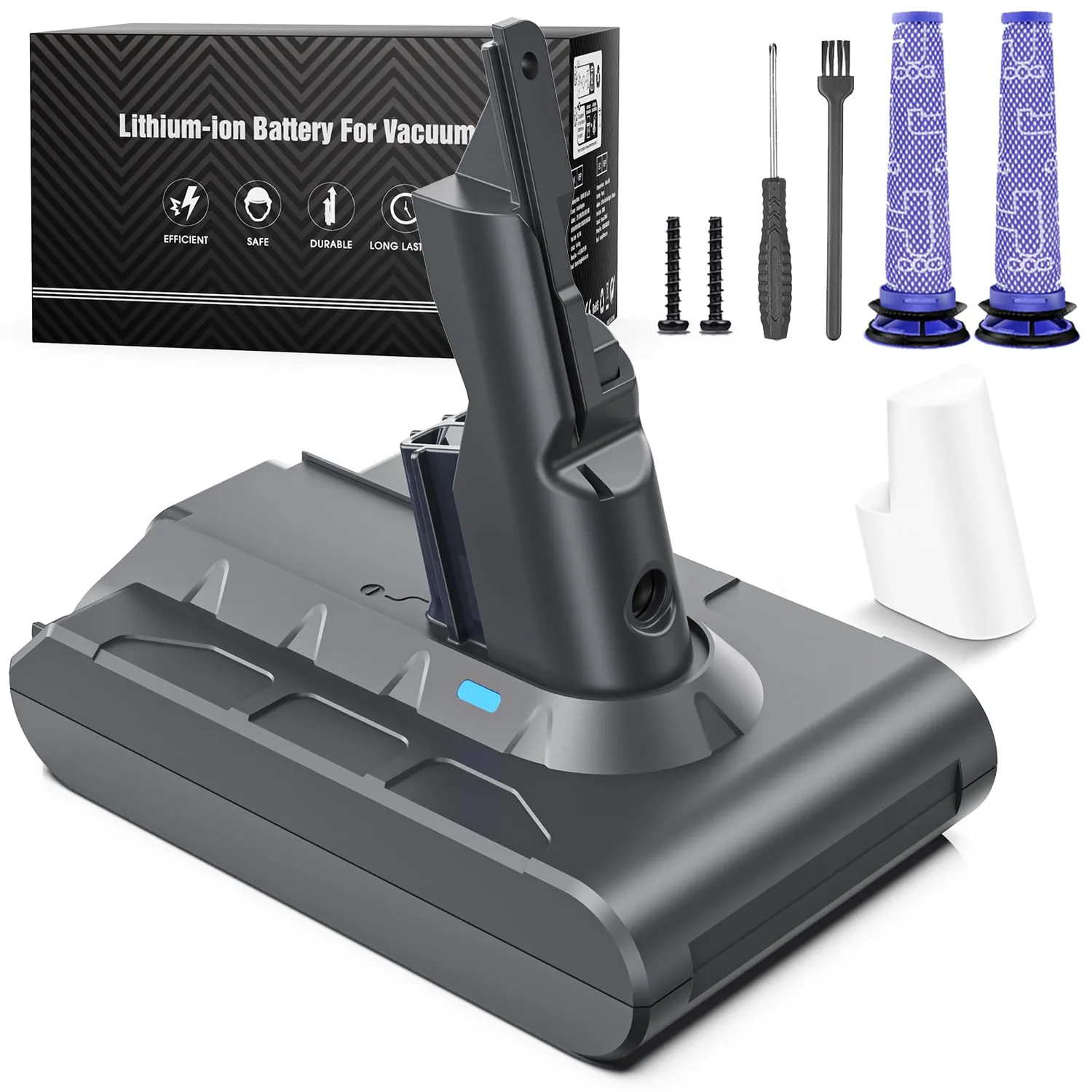 Keenstone V6 batterie Dyson 4600 mAh avec filtres
