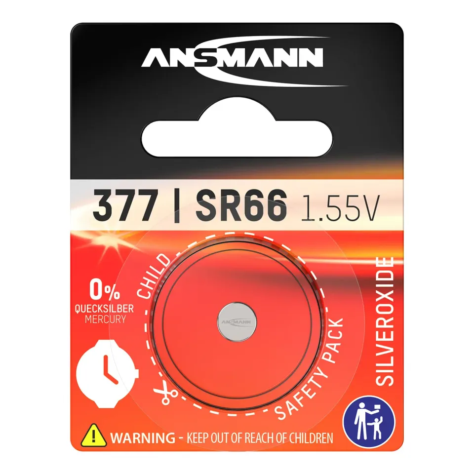 ANSMANN SR66/377 pile bouton oxyde d’argent 1 pièce
