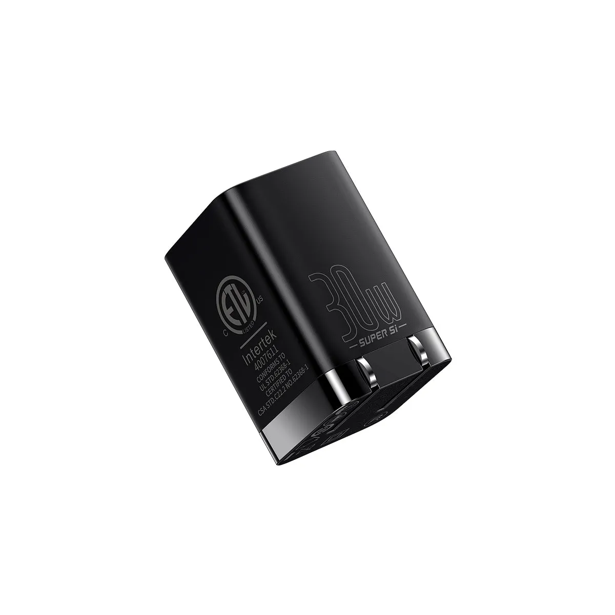 Baseus Super Si Pro Chargeur secteur 30W noir 2 ports