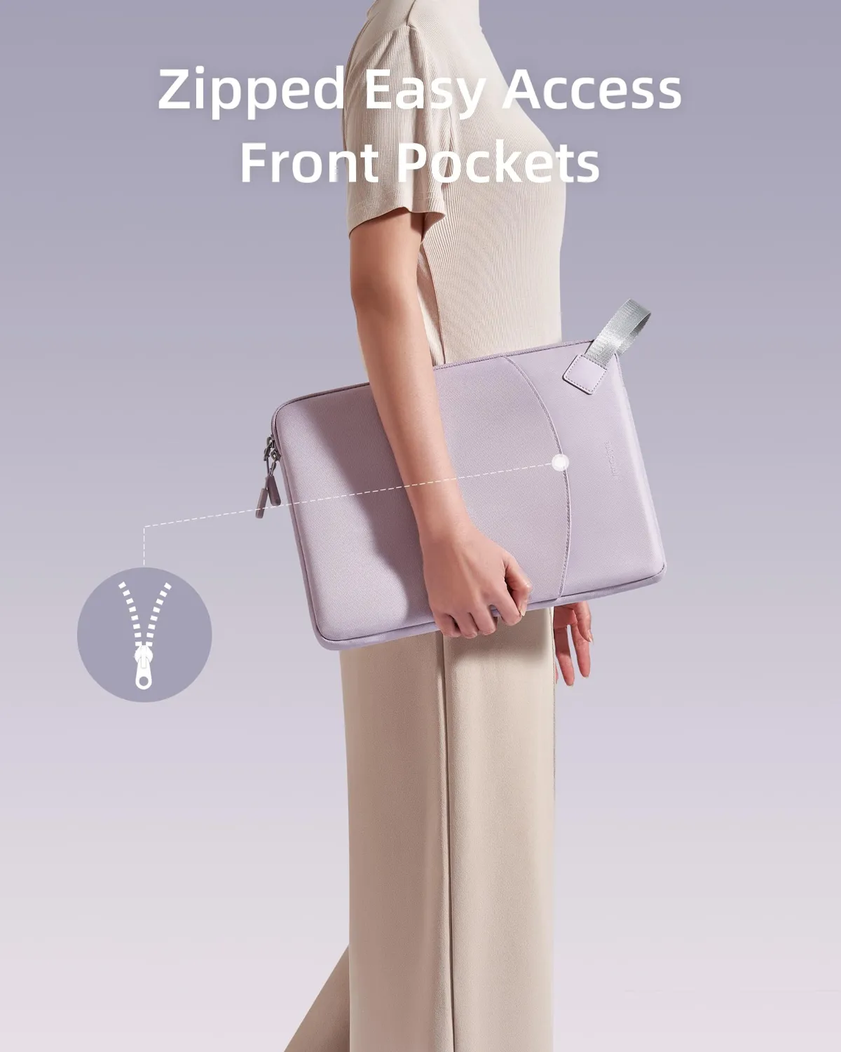 Innostyle sacoche ordinateur 14 pouces noire imperméable avec pochette