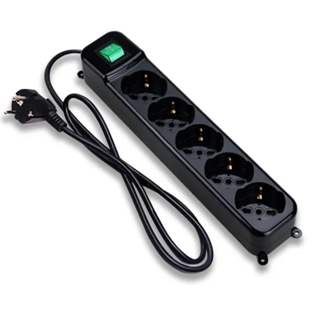Tecnoware Power Systems multiprise 5 prises Schuko Italie, interrupteur