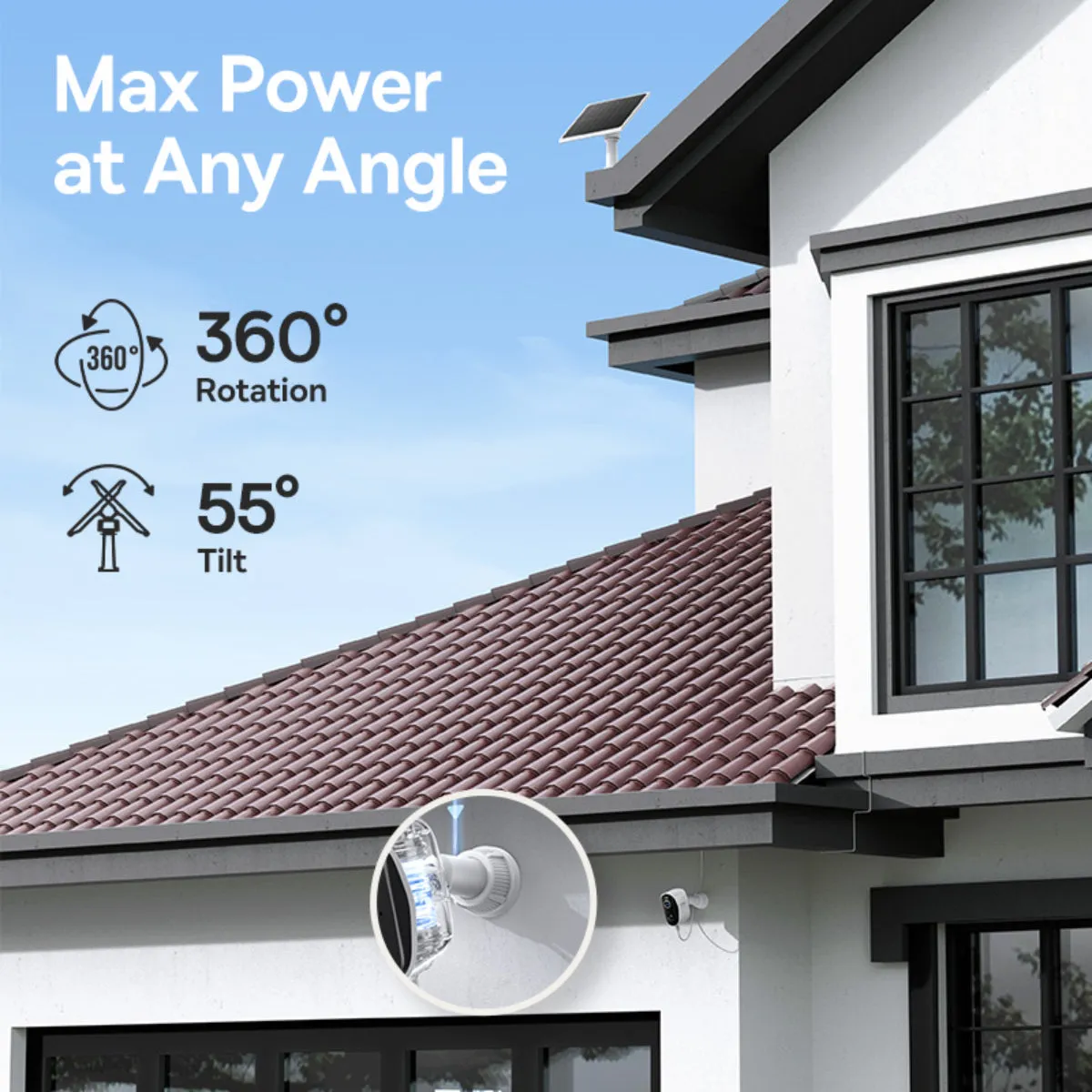 Baseus Security A1 panneau solaire pour caméra