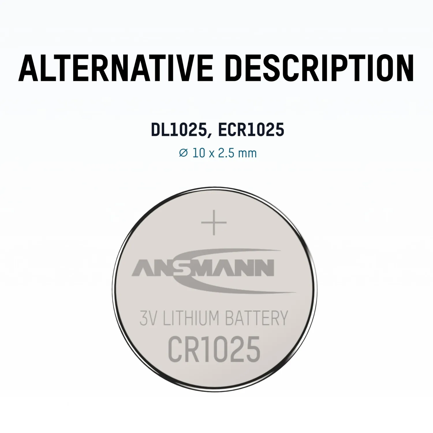 ANSMANN CR1025 pile bouton lithium 3 V 30 mAh