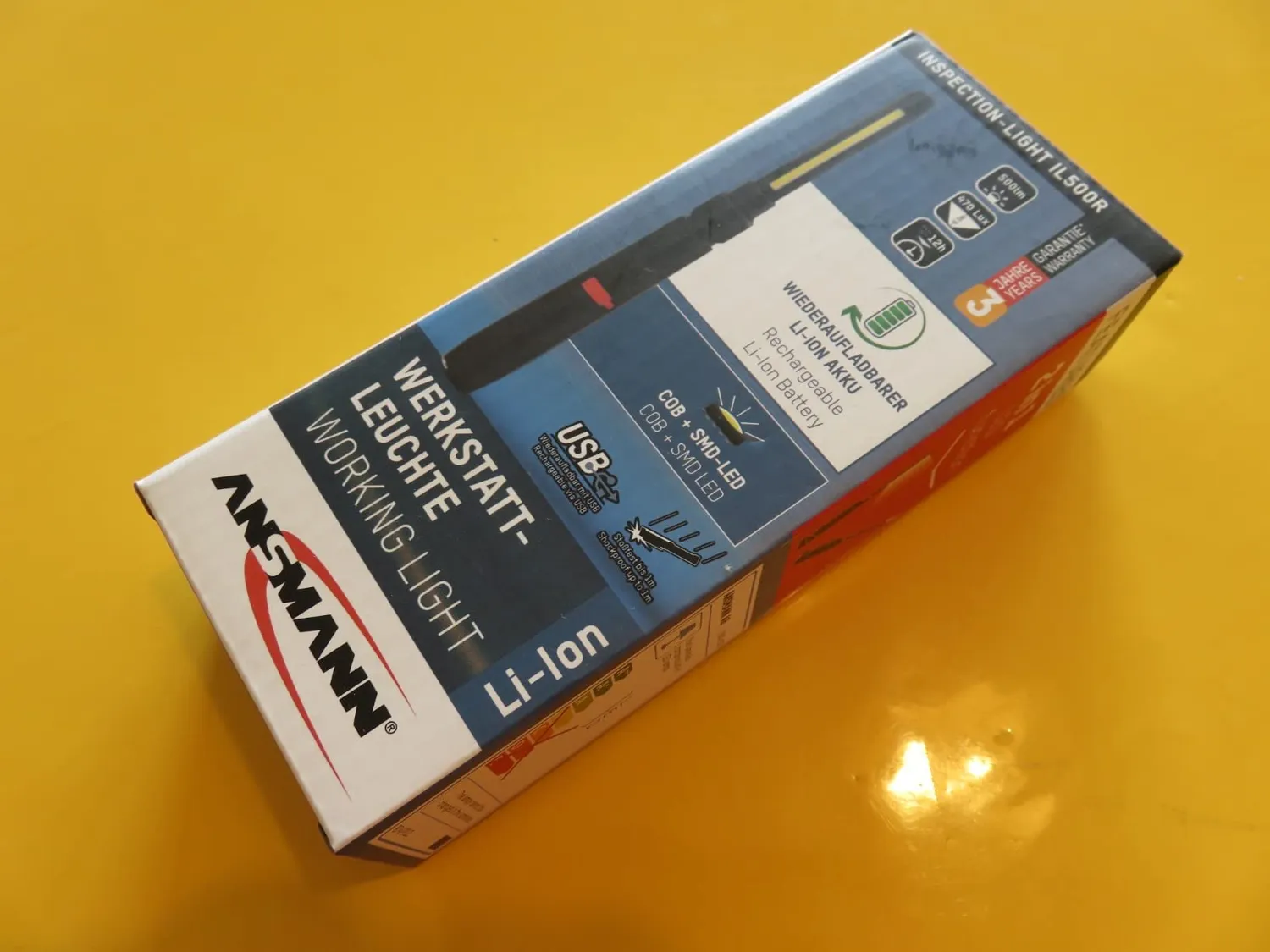 ANSMANN IL500R lampe d’inspection 500 lm rechargeable