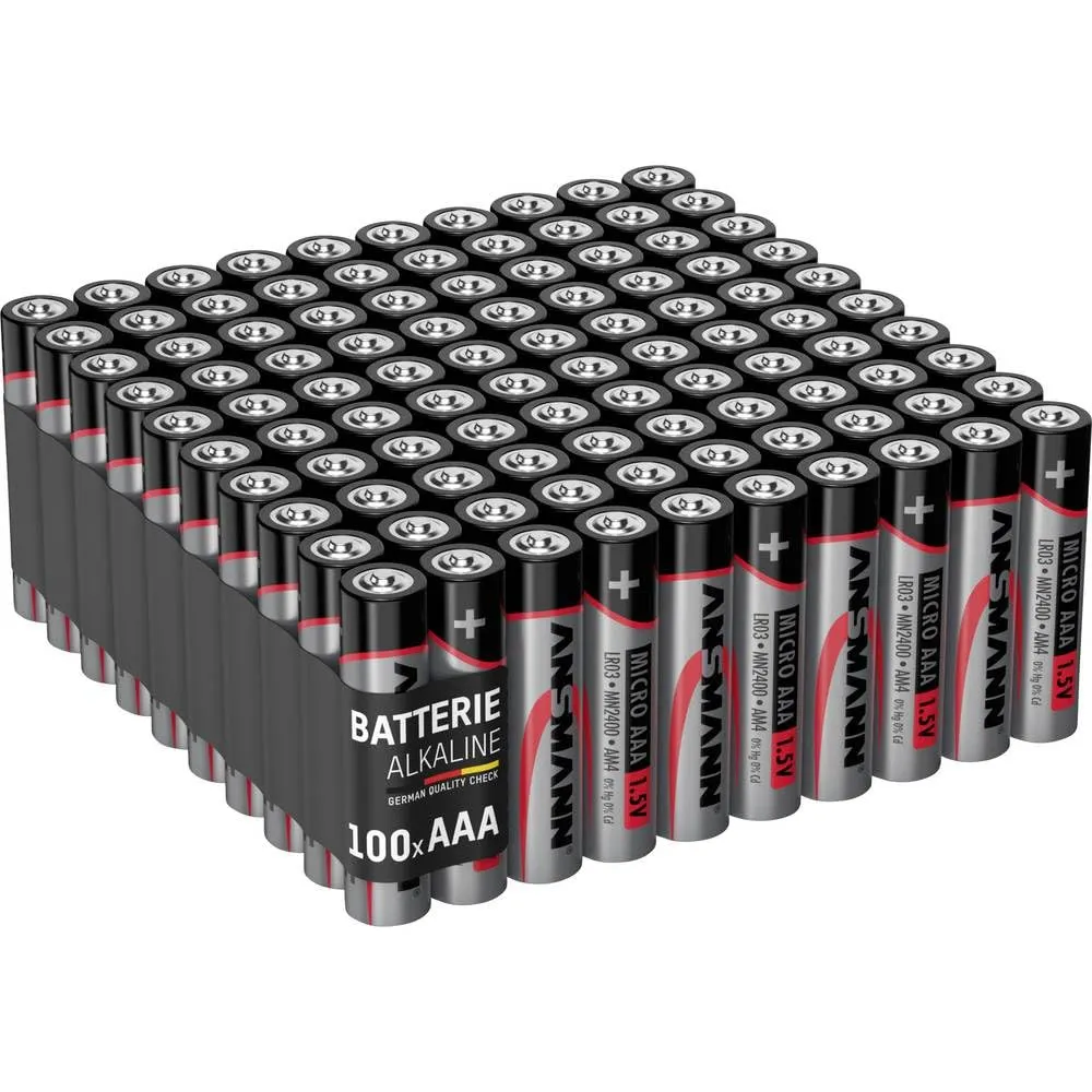 ANSMANN piles alcalines AA LR6 1,5 V lot de 40 anti-fuite