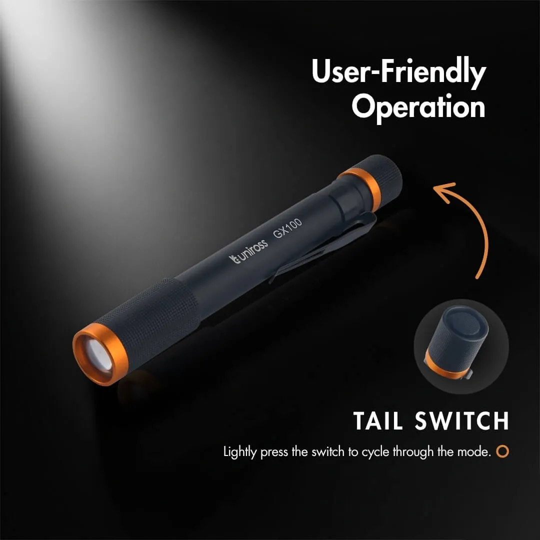 Uniross GX100 lampe torche stylo 280lm aluminium