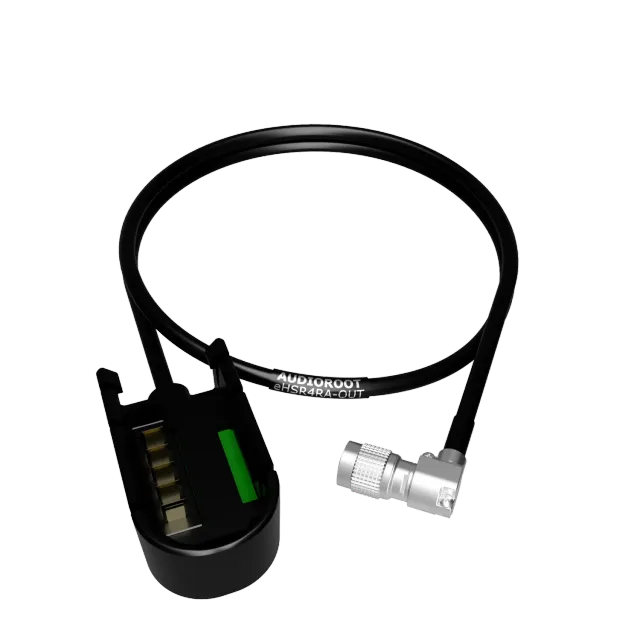 BSRF Audioroot câble sortie batterie HRS4 télémétrie 60 cm coudé