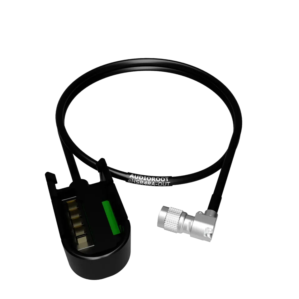 BSRF Audioroot câble sortie batterie HRS4 télémétrie 60 cm coudé