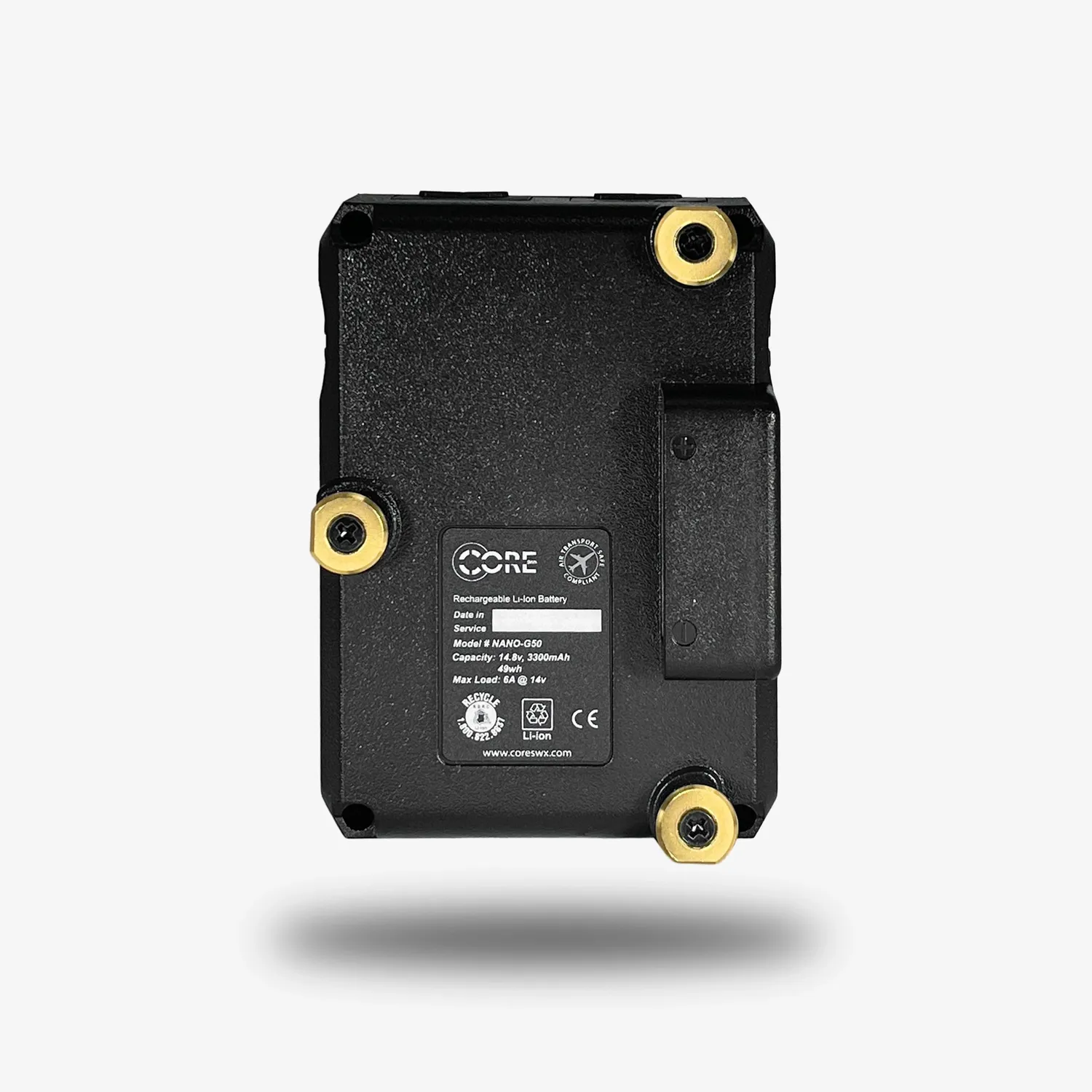 Core SWX NANO Micro 50Wh batterie G-Mount 49 Wh