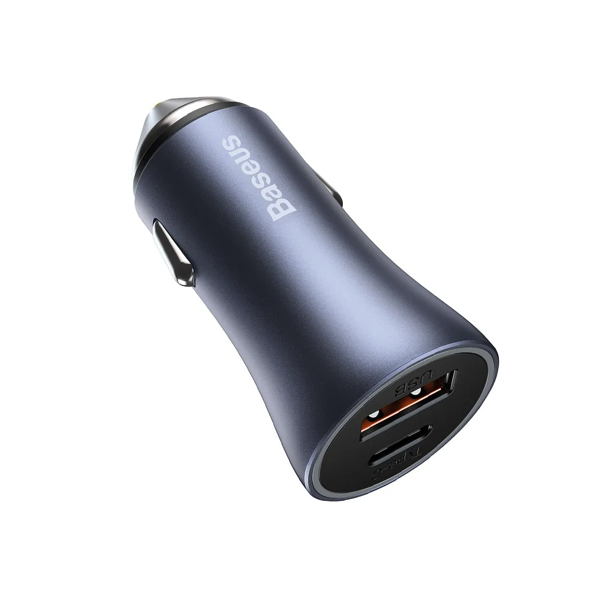 Baseus 40W chargeur voiture USB-A USB-C gris double port