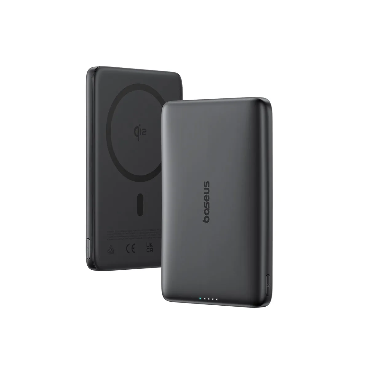 Baseus PicoGo batterie externe magnétique Qi2 10 000 mAh 27 W grise
