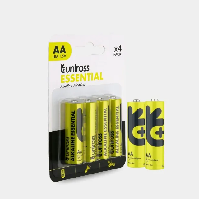 Uniross LR6 AA pile alcaline blister 4 pièces 1,5 V