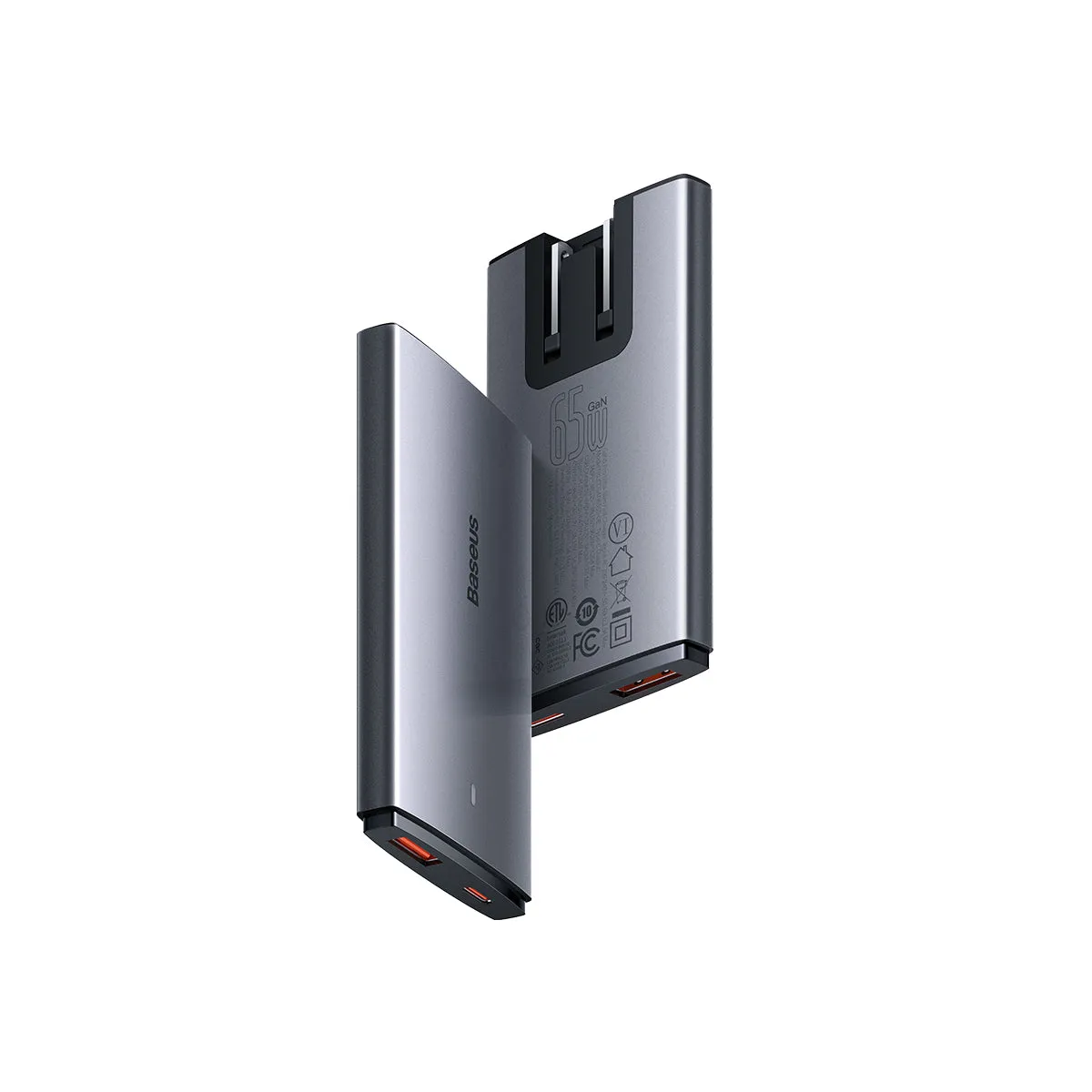 Baseus GaN5 Pro Chargeur secteur plat USB-C 65W