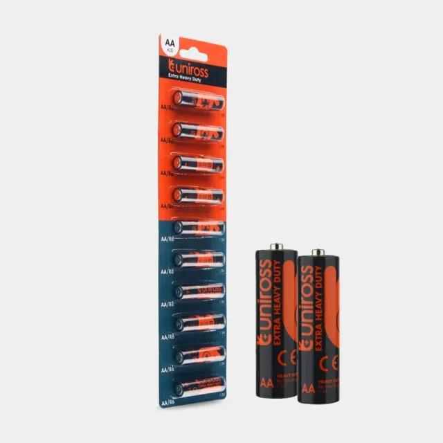 Uniross R6 AA pile zinc 1,5 V paquet de 10
