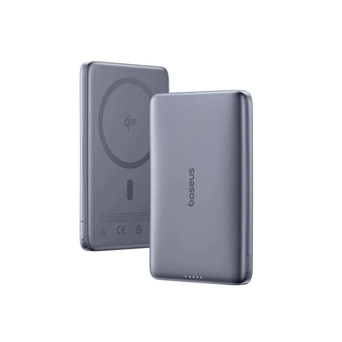 Baseus PicoGo batterie externe magnétique Qi2 10 000 mAh 27 W grise