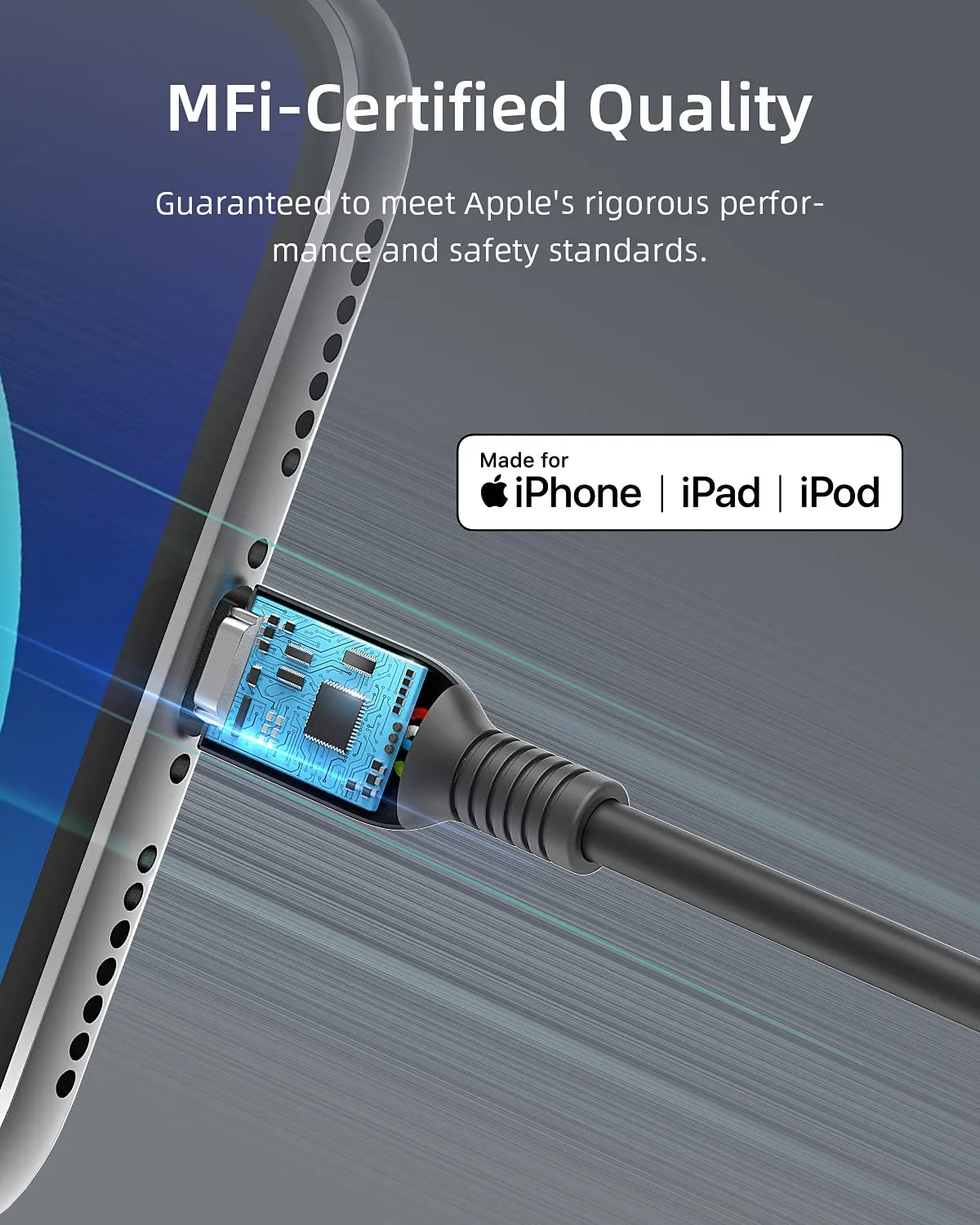 Innostyle PowerFlex câble Lightning USB-A 1,5 m MFi Kevlar