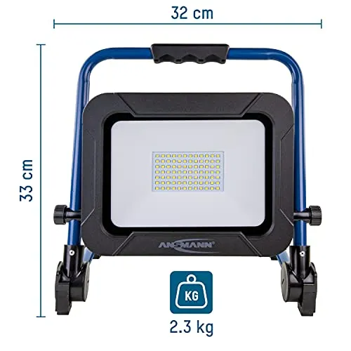 ANSMANN FL4500R projecteur de chantier LED rechargeable IP54 4500 lm