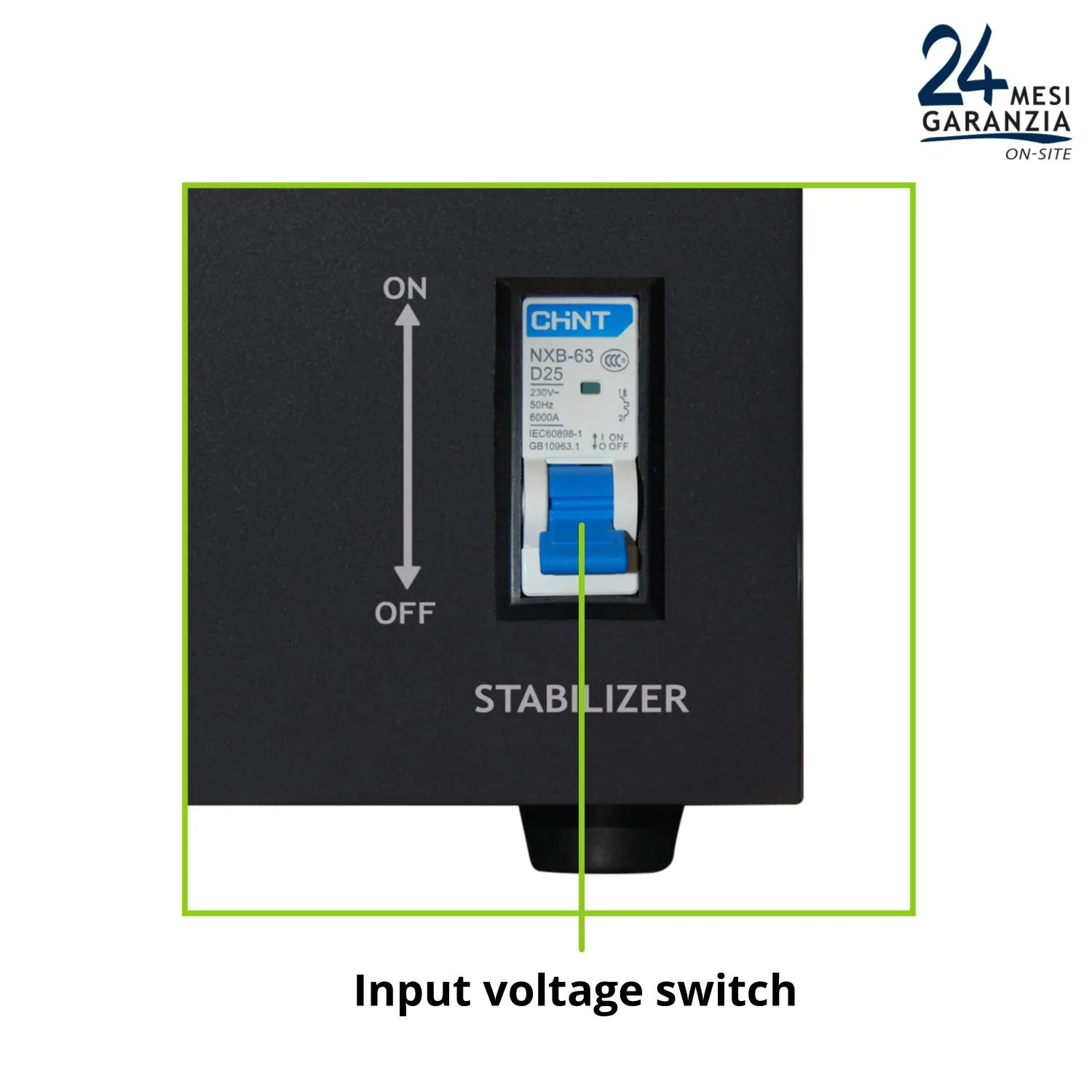 Tecnoware Industrial stabilisateur électrique 1,2 kVA monophasé 230 V