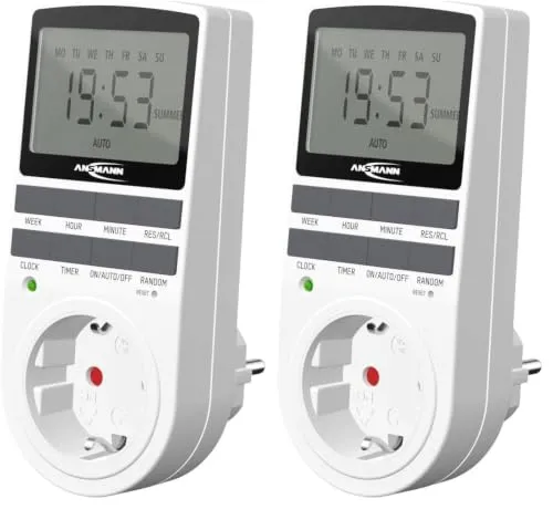 ANSMANN AES4 programmateur prise 1 pièce, 10 programmes