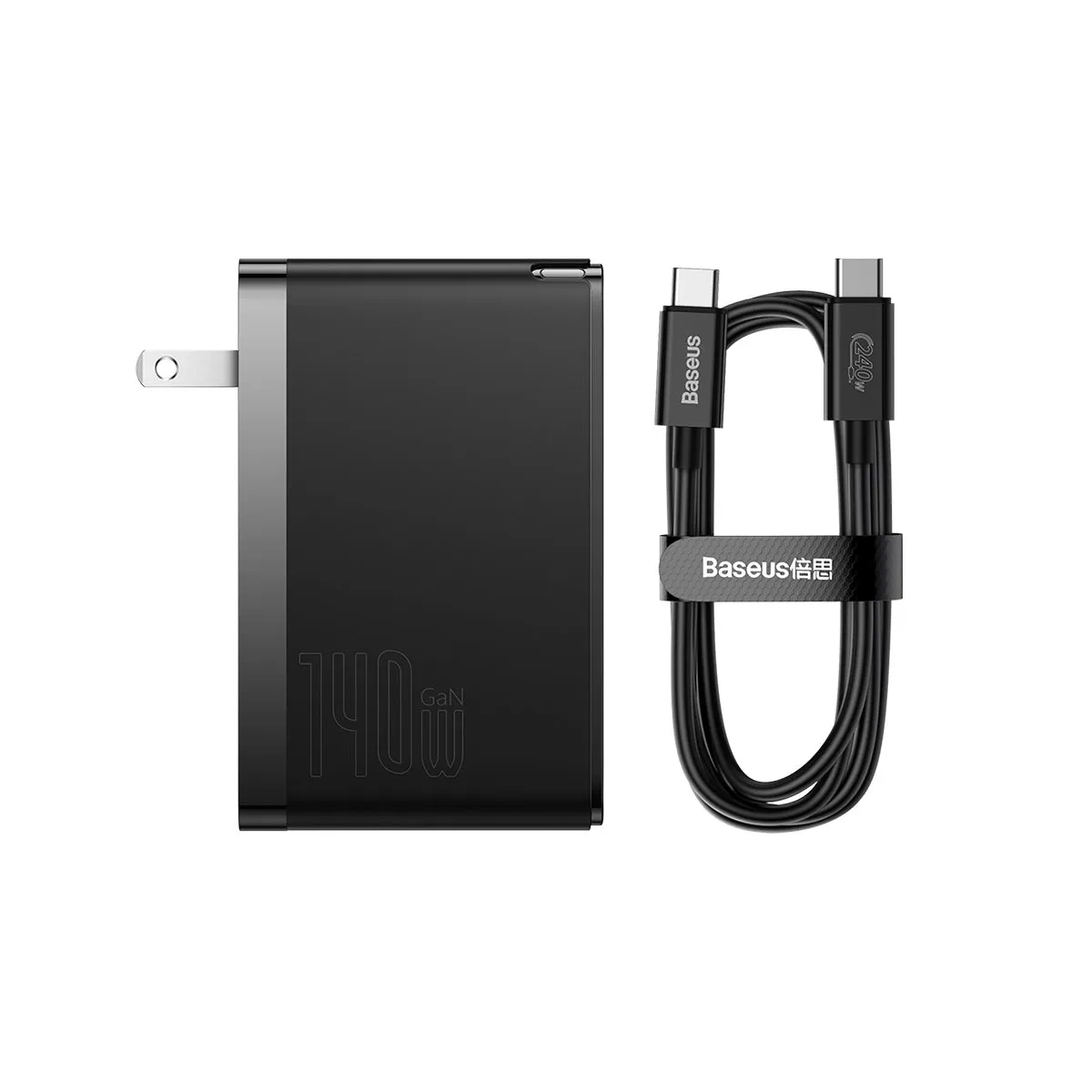 Baseus PowerMega 3 Ports chargeur rapide 140 W noir
