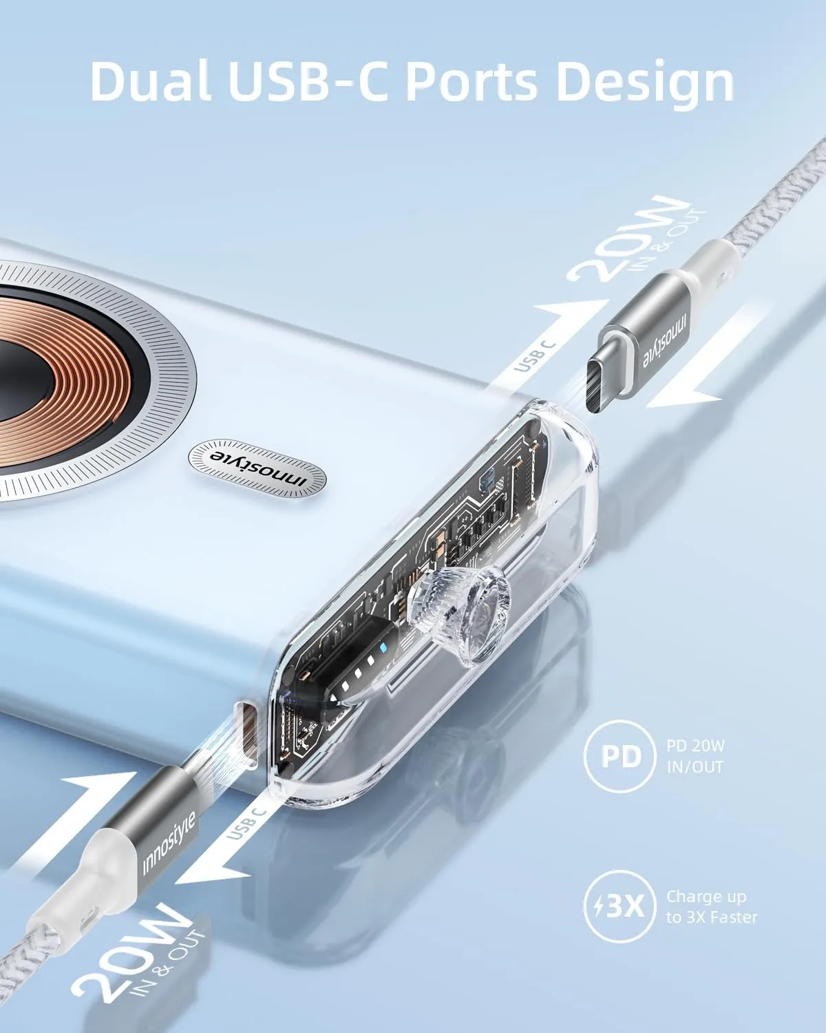 Innostyle TransiMag batterie externe MagSafe 10000mAh 20W