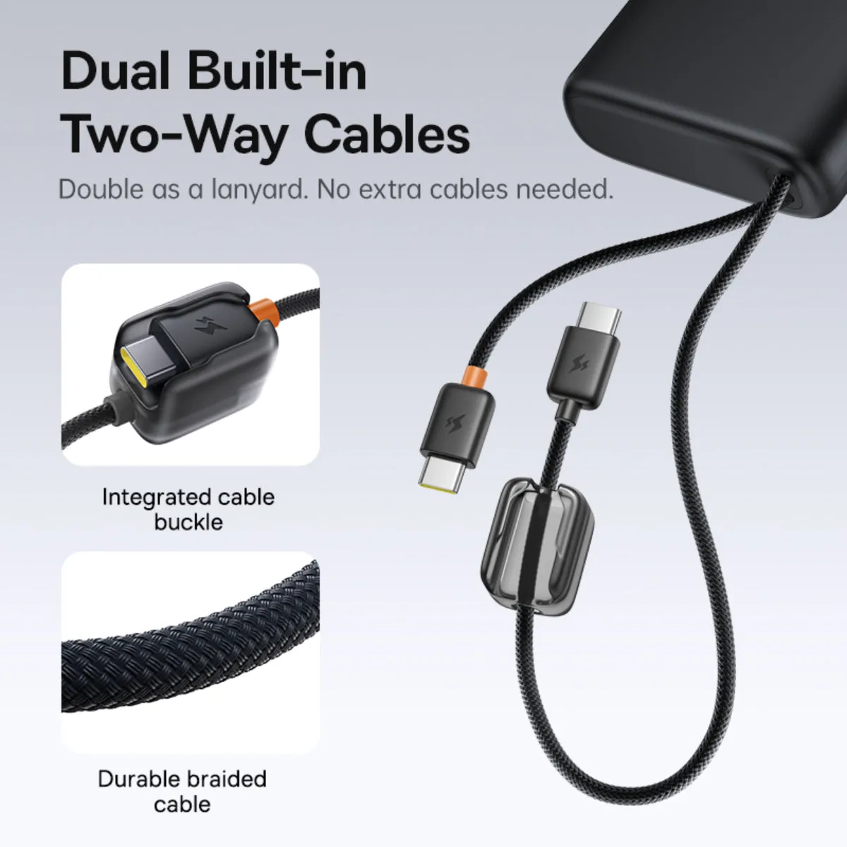 Baseus EnerFill FC41 batterie externe 20 000 mAh avec câbles