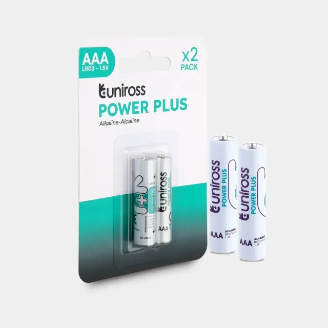 Uniross Power Plus pile AAA alcaline blister de 2