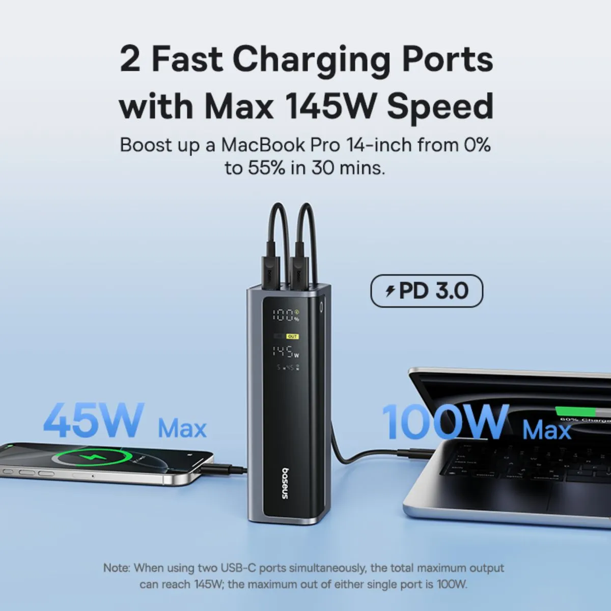 Baseus EnerGeek GP12 batterie externe 20800 mAh 145 W