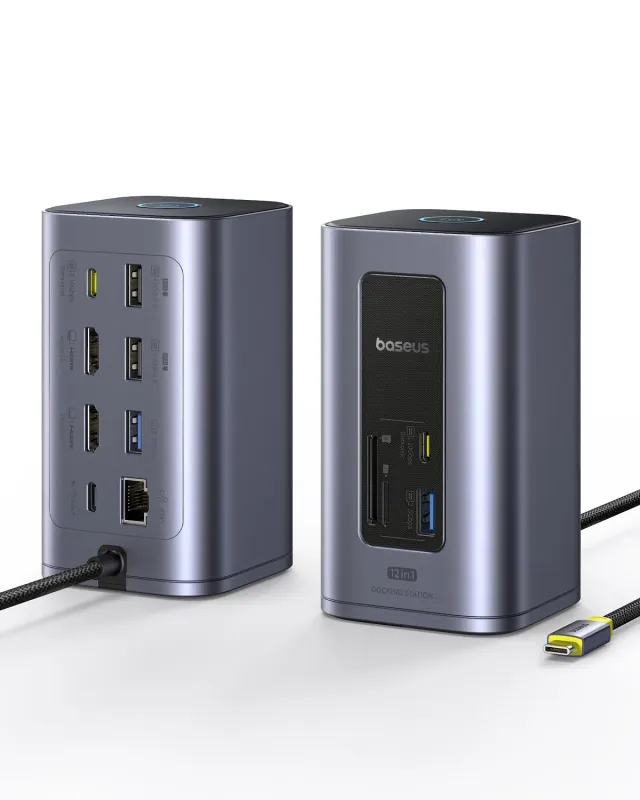 Baseus Nomos Air 12 en 1 station d’accueil Windows double écran 4K