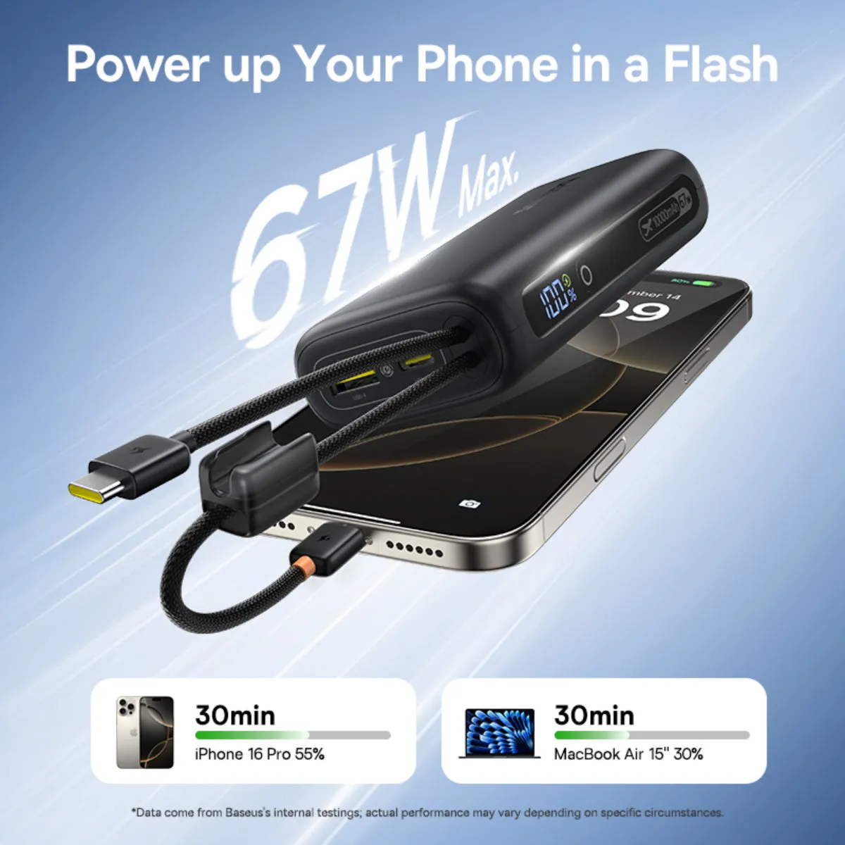 Baseus EnerFill FC41 Batterie externe 10000mAh 67W