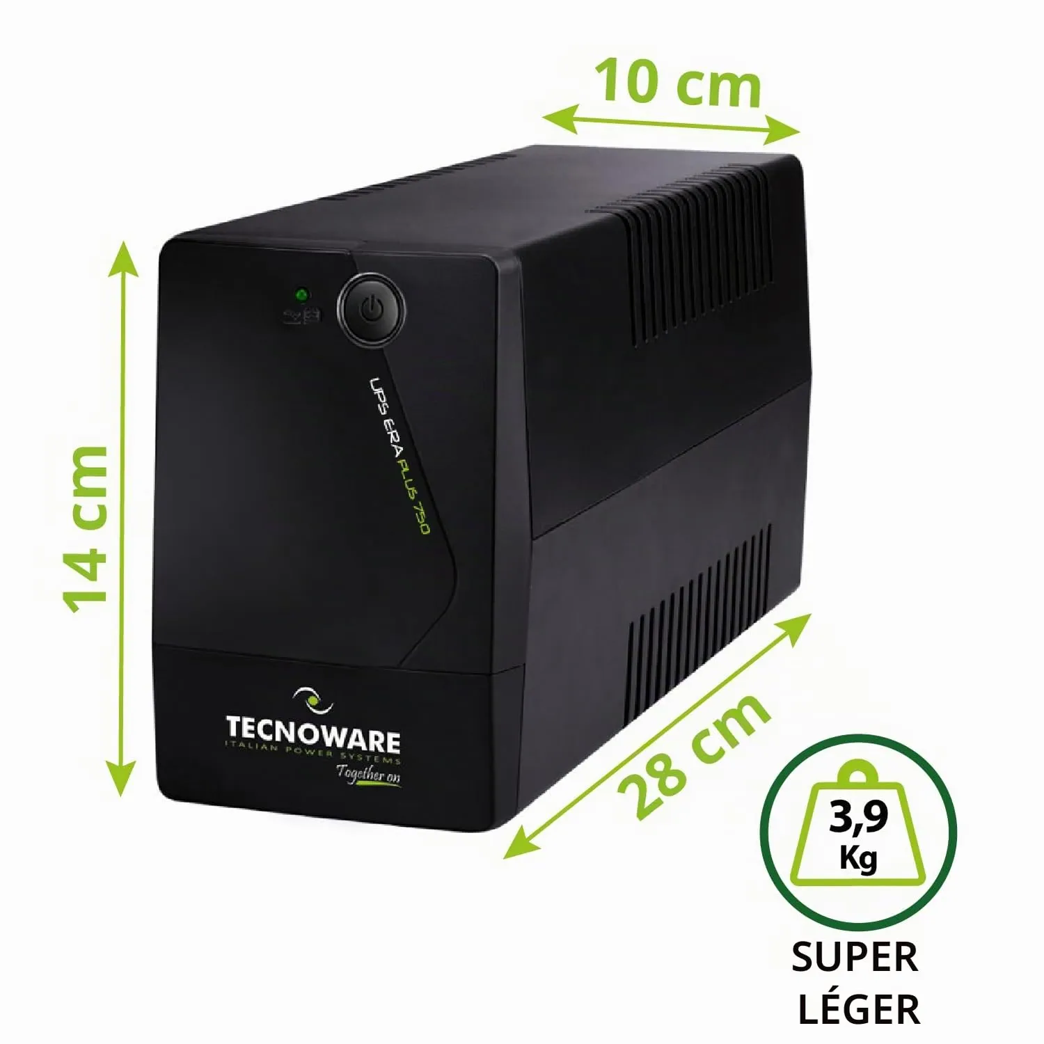 Tecnoware ERA PLUS 750 onduleur 750 VA 2 prises Schuko